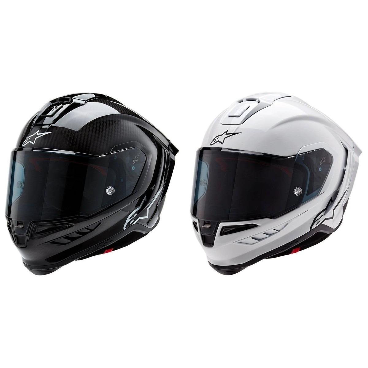 lpine-stars Supertech R10 Solid White Gloss Motorcycle Helmet