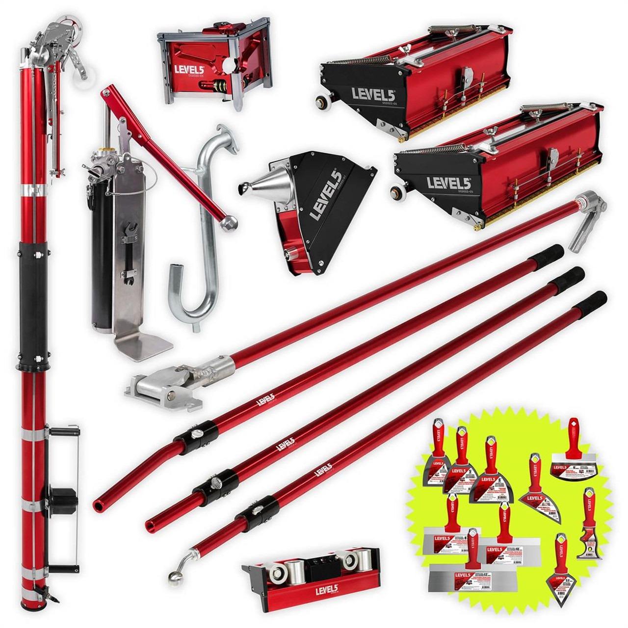 Manufacturer Industrial LEVEL 5 Automatic Complete Taping Finishing Drywall Tool Set OEM Customizable